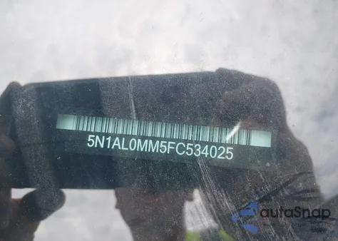 2015 Infiniti Qx60 из США, поврежденный, VIN 5N1AL0MM5FC534025